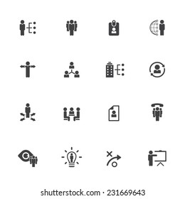 Human resource management icons