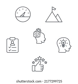 Human Resource Management, Talent Management And Recruitment Business Icons Set . Human Resource Management, Talent Management And Recruitment Business Pack Symbol Vector Elements For Infographic Web