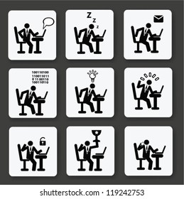 Human resource management,business ,icon set,Vector
