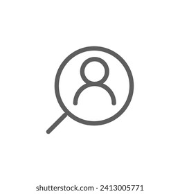 icono de contorno de recursos humanos píxel perfecto para sitio web o aplicación móvil