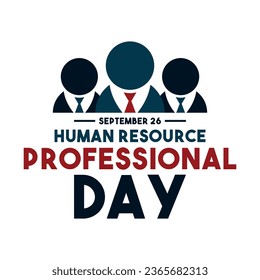 Human Resource Professional Day. September 26. Eps 10.