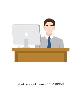 Human resource and recruitment icons set. Employment - selected as an employee. Vector illustration.