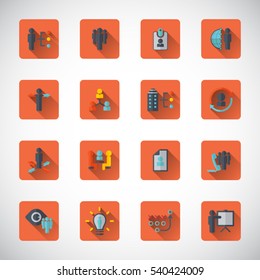 Human resource related icon set.