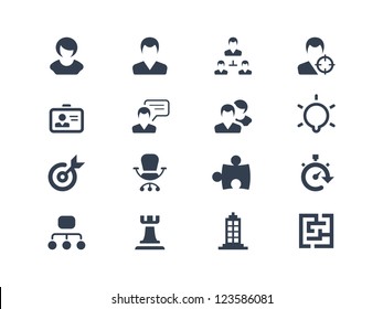 Human resource and strategy icons