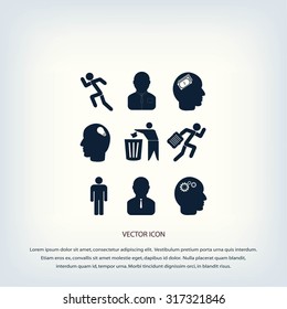 Human resource and strategy icons