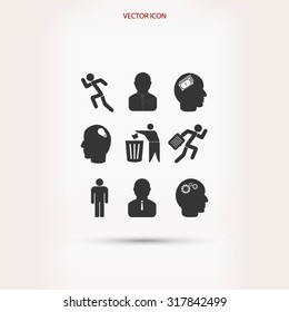 Human resource and strategy icons