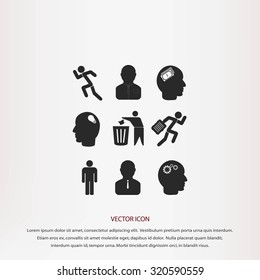 Human resource and strategy icons