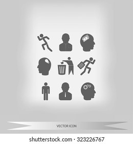 Human resource and strategy icons
