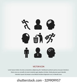 Human resource and strategy icons