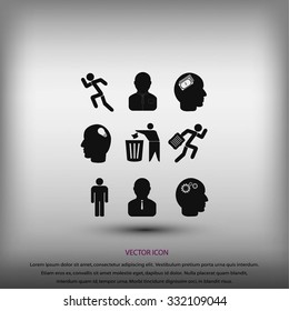 Human resource and strategy icons
