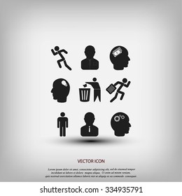 Human resource and strategy icons
