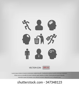 Human resource and strategy icons