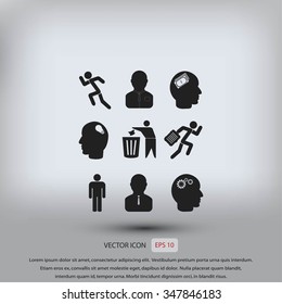 Human resource and strategy icons