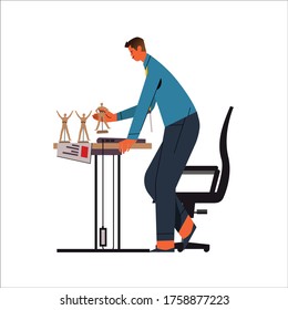 Illustration zum Arbeitsleben der Humanressourcen