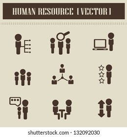 Human resource,business,icons,vector