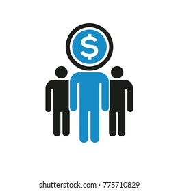 Human resource,businessman icon design,vector