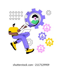 Human Resources Abstract Concept Vector Illustration. HR Team Work, Human Resources Agency, Headhunter Service, Talent Acquisition, Job Listing Website, Post Resume, Find Staff Abstract Metaphor.