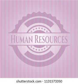 Human Resources badge with pink background
