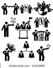 Human resources ,Business concept,resource,person style,icon set,Vector