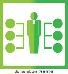 Human resources business training icon 