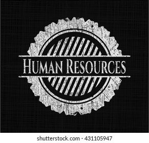 Human Resources chalk emblem