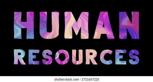 Humanressourcen Farbige isolierte Vektorillustration