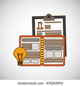 Human Resources concept with icon design, vector illustration 10 eps graphic