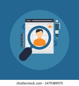 Human Resources concept - Illustration 