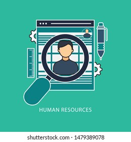 Human Resources concept - Illustration 