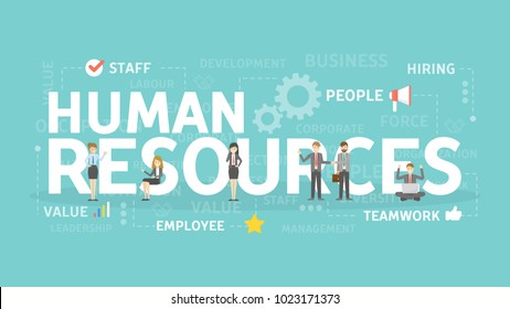 Human resources concept illustration. Idea of finding new staff.