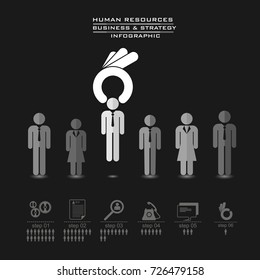 human resources concept â?? OK hand picking one, vector