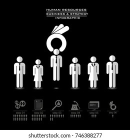 human resources concept â?? OK hand picking one, vector