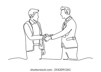 Concepto de Recursos Humanos. Ilustración gráfica de Vector de diseño de línea única.