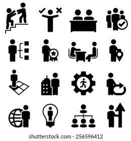 Iconos de conceptos de recursos humanos