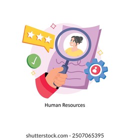 Recursos Humanos Conceptos Ilustraciones de estilo.  