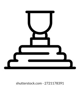 Human resources cup icon. Outline Human resources cup vector icon for web design isolated on white background