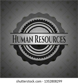 Human Resources dark icon or emblem