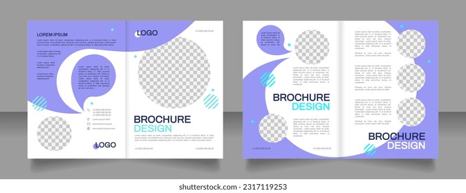 Human resources department blank brochure design. Template set with copy space for text. Premade corporate reports collection. Editable 4 paper pages. Arial, Archivo-Regular fonts used