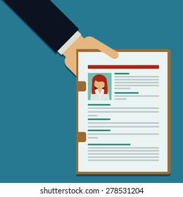 Human Resources design over blue background, vector illustration
