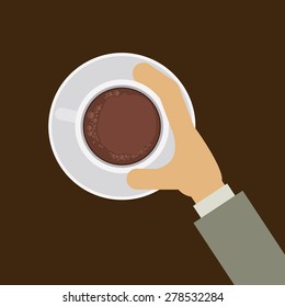 Human Resources design over brown background, vector illustration 