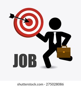 Human resources design over white background, vector illustration.