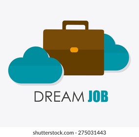 Human resources design over white background, vector illustration.
