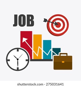 Human resources design over white background, vector illustration.