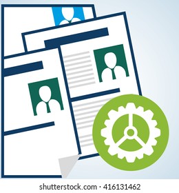 Human resources design. people icon. employee concept