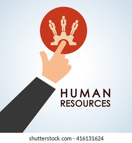 Human resources design. people icon. employee concept