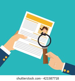 Human resources design. People icon. Colorful illustration
