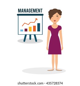 Human resources design. Person icon. Isolated illustration