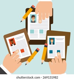 human resources design, vector illustration eps10 graphic