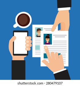 human resources design, vector illustration eps10 graphic 