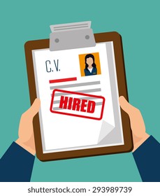 Human resources design, vector illustration eps 10.